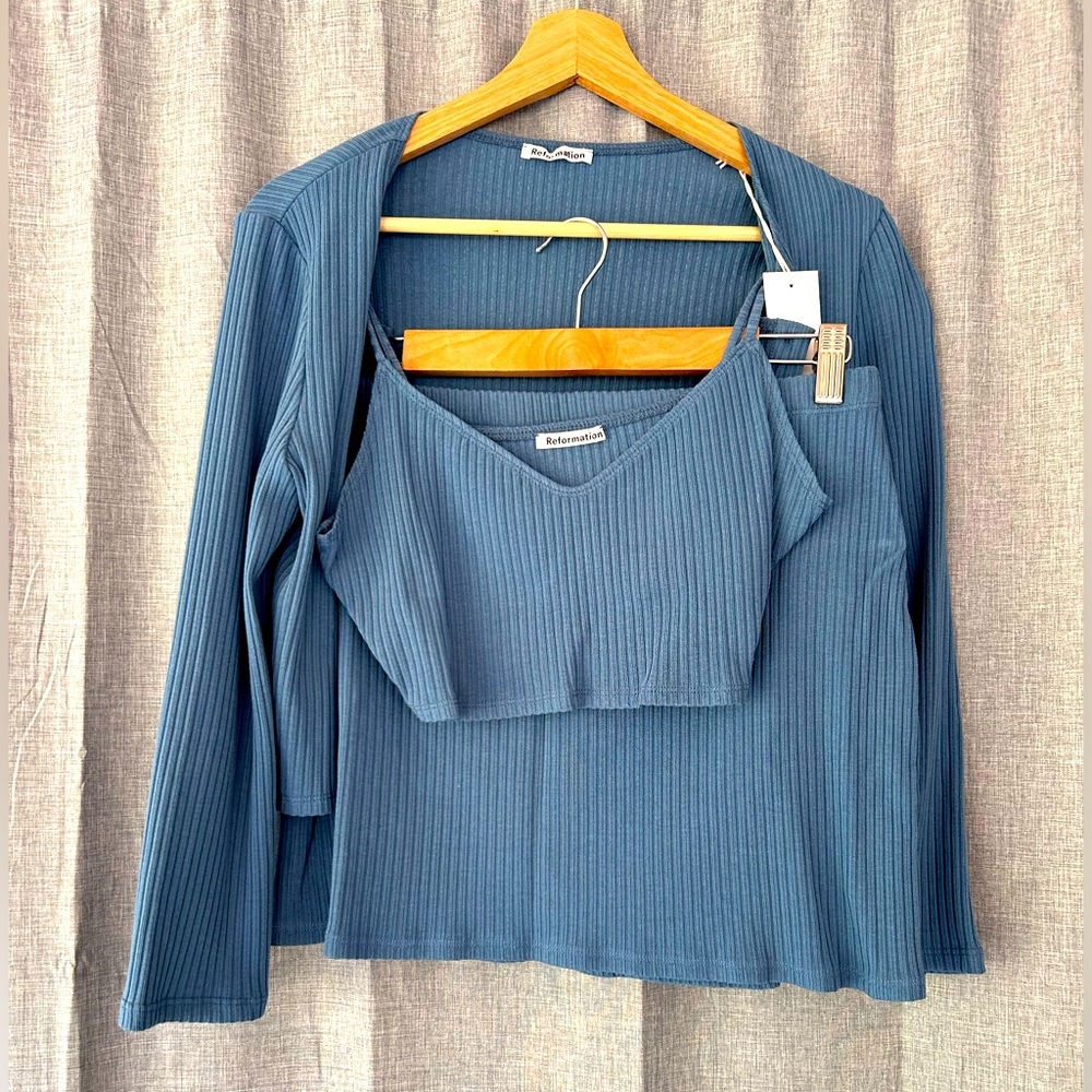 Reformation Camille Knit Set L BNWOT